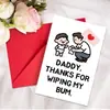 Tarjetas de agradecimiento para compra directa transfronteriza con juego de sobres, se pueden escribir a mano con mensajes y bendiciones, tarjetas de texto plegables