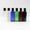 Botella atomizadora redonda transparente de 100 ml para aceites esenciales, rocío puro, tapa de aluminio, botella con dispensador para loción, champú, gel antibacterial