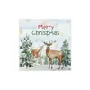 Servilletas de Reno para Día Nevado Navideño con Patrones Impresos Atmosféricos, Servilletas de Fiesta, Suministros para Fiesta Navideña Temática