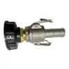 Conector para Accesorios de Barril IBC, Pezón de Válvula de Latón Electrochapado con Doble Rosca Exterior, Grifo de 1/2 Pulgada 3/4 1 Pulgada
