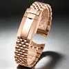 Adequado para Pulseira de Relógio de Aço Inoxidável Metálico Role.X Rolex Masculino Datejust Oyster Perpetual Pulseira Curva 20mm