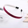 Diadema de plástico dentada de 10 mm con tela destellante, hebilla para la cabeza, accesorios para el cabello, accesorios para la cabeza, materiales para hacer joyas hechas a mano