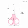 Tijeras Redondas de Acero Inoxidable Listas para Usar del Fabricante para Hombres, Tijeras para Vello Nasal, Tijeras para Recortar Cejas de Mujer, Tijeras Multifuncionales para el Hogar al por Mayor