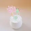 Zibo vidriado de colores adornos pequeños hechos a mano hoja de loto brotes de loto hongo rocío de lluvia maceta manualidades decorativas de escritorio