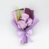 Día del Maestro Ramo de Flores de Jabón Día del Maestro Flor de Simulación Creativa 3 Ramos de Jabón Evento de Fiesta Anual Regalos para Invitados