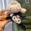Accesorios para el Cabello: Pinza de Garra de Perro Blanca, Pasador de Peluche de Conejo Morado, Pinza para el Cabello de Mujer, Lindo Accesorio para el Cabello de Otoño e Invierno