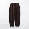 Pantalones de forro polar polar autocalentables por infrarrojo lejano de 360 g para hombre y mujer, amigables con la piel, ligeros, cálidos, bloquean la temperatura, pantalones largos casuales Joker