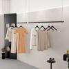 Tienda de Ropa para Hombres y Mujeres Colgadores Colgantes Estanterías de Exhibición de Ropa Elevadores de Ventana Estanterías de Exhibición Negras Ajustables para Tienda de Ropa
