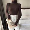 2026 Nuevo Estilo Ins Otoño e Invierno Camisa de Manga Corta para Capas Interiores Camiseta Básica de Alta Elasticidad Moda Ajustada Manga Larga Ropa para Mujer