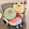 Bonito cojín redondo para sentarse durante mucho tiempo en la oficina, almohadilla gruesa para silla, cojín creativo de alta apariencia para asiento de dormitorio estudiantil