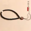 Cordão Pendente Original de Ébano Natural para Celular Alto Padrão Antiperda Exquisito Nova Corrente de Celular com Contas para Homens e Mulheres