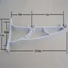 Espaciado de Agujeros 8cm Barra Romana Cortina Doble Barra Soporte de Montaje Lateral Doble Código Base de Doble Soporte Accesorios de Instalación Extendido 23cm