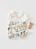 Traje de Escalada Hattie Lindo de Solapa Pequeña para Bebé Niña, Mameluco Moe Bao, Ropa Exterior de Algodón Puro, Mameluco Hattie, Estilo Nuevo