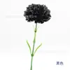 Clavel artificial de tallo largo de una sola flor, decoración del hogar para sala de estar, adecuado como regalo para el Día de la Mujer o el Día del Maestro