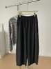 Calça feminina de cintura alta, pantalona fluida, nova coleção outono 2026, cós elástico, bolsos, caimento solto, calça casual de vovó