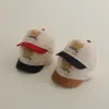 Nuevo Oso de la Suerte de Dibujos Animados Gorra de Sol Pato Gorra de Béisbol para Niños al por Mayor Estilo K Visera Pequeña Corta Gorra de Malla para Bebé