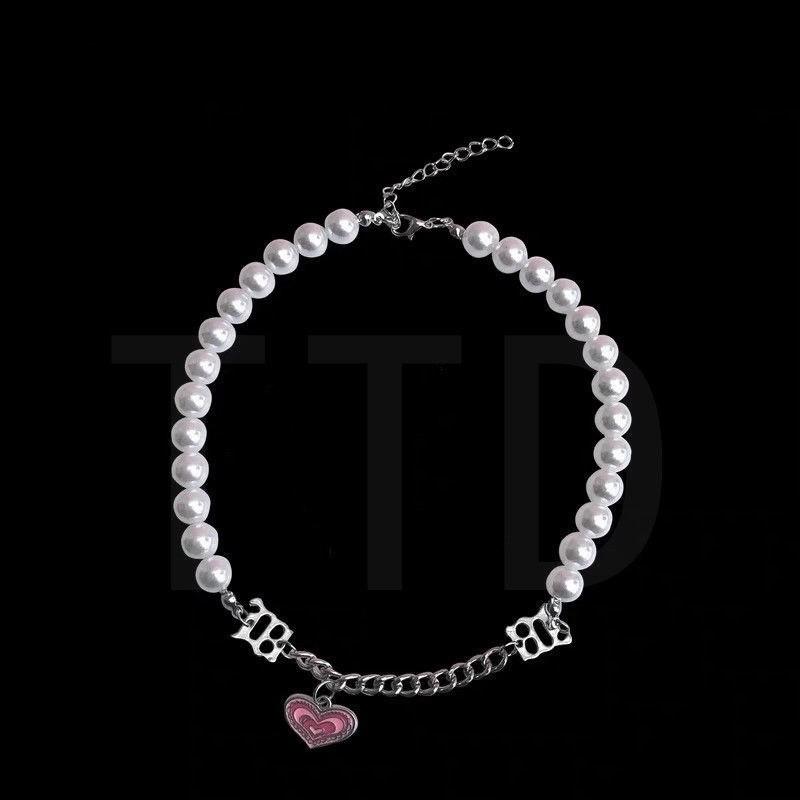 粉爱心珍珠项链  2.72