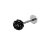 Pendiente de bola de diamante completo de acero inoxidable europeo y americano de 0,8 varillas, con forma de T, para oreja, hueso, uña, labio, 20 g, joyería de perforación en Amazon