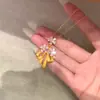 Collar Colgante de Flor de Margarita de Alambre Dorado Estilo Antiguo con Diseño Floral Hueco, Cadena Delicada para Clavícula, Regalo Exquisito para Mujeres