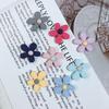 Resina de Tela Imitación Mate Esmerilado Flor de Cinco Pétalos Cuerda para el Cabello para Niños Funda para Teléfono Móvil Material de Belleza Accesorios de Joyería DIY