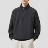 Colección Otoño 2026: Sudadera Minimalista de Lujo Ligero Estilo Old Money con Media Cremallera, Corte Holgado, Versátil y Moderna