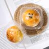 W7028 Caja Individual Cuadrada Snow Mei Niang Galleta Crujiente de Yema de Huevo Estilo West Point Arroz Glutinoso Zi Banji Dim Sum Caja de Plástico para Empaque