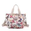 Bolso de Mano de Gran Capacidad Bolso de Mujer Nuevo Bolso Tote Floral Fresco Bolso de Tela de Nailon Bolso de Hombro Casual para Mujer