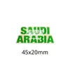 Emblema Nacional da Arábia Saudita Insígnia Adesivo de Telefone Padrão Palmeira Faca Curva Insígnia de Metal Presente Comemorativo Fonte de Fábrica Transfronteiriça