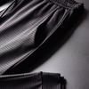 Pantalones deportivos casuales de verano de seda de hielo para hombre, pantalones delgados sueltos para aire acondicionado, nueve mallas elásticas, una generación de cabello
