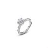 Agite o som ao vivo moissanite seis garra de bambu anel feminino sterling prata s925 moda luxo confissão presente atacado