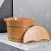Balde para Banho de Pés Balde de Madeira Banho de Pés Doméstico Balde para Banho de Pés de Madeira Maciça Bacia para Banho de Pés com Isolamento Térmico Fabricante Fornecimento Direto Atacado Produtos de Madeira