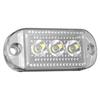 Luzes Marcadoras Laterais de Caminhão Transfronteiriço com 3 LEDs, Luzes Indicadoras de Largura, Luzes Laterais para Caminhões, Tensão Ampla Universal 12-24V Luzes Laterais de LED