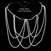 Europa e Estados Unidos cross-border strass multi-camada cadeia de pernas moda rua personalidade sexy nightclub estilo leg body chain no mesmo estilo