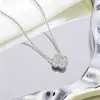 Pulsera de trébol de cuatro hojas de diamante de doble cara, collar de diamantes completos, pendientes, juego de tres o cuatro piezas, versión de alta gama de oro real de 18 quilates, superventas transfronterizo