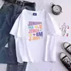 Camiseta de Mujer con Estampado Kpop de Aliexpress Transfronterizo Jungook Jimin V J-Hope Rm Jin Manga Corta Descanso