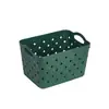 Cesta de Armazenamento Quadrada 2521 Plástico PP Oca Cesta para Miudezas Peças de Fábrica Organizador de Itens Pequenos Cesta de Armazenamento Atacado