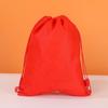 Bolsa con cordón de tela no tejida de fábrica, con cordón, para viajes, con un solo cajón, para almacenamiento en casa, funda para zapatos, bolsa de regalo prensada en caliente con cordón, con logotipo impreso