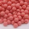 Cuentas Redondas de Color Sólido Fantasía Acrílicas Cuentas Sueltas Hechas a Mano DIY Pulsera Collar Accesorios de Joyería Materiales