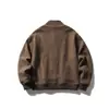 Yidao Vintage 2026 Otoño Nuevo Chaqueta de Rayas con Cuello Alto para Hombre Cardigan de Punto Casual Retro Versátil