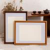 Marco de fotos grande de madera maciza, marco de fotos de caligrafía en blanco, obras pintadas a mano, marco montado para hacer marcos de fotos de cualquier tamaño para colgar en la pared.