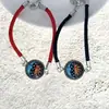 Novo Pulseira Trançada de Aço Inoxidável Pedra do Tempo Amantes Sol e Lua Transfronteiriça Pulseira de Casal Dia dos Namorados Pulseira da Lua