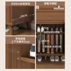 Zapatero de madera maciza para uso doméstico, adecuado para entradas y almacenamiento interior, diseño de montaje en pared, nuevo modelo 2026, estilo popular, zapatero de alta gama