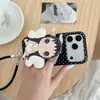 Correa de Muñeca con Lunares y Pequeño Diseño de Jade Adecuada para iPhone 17 Pro Max Caricatura 16/17 Pro Portátil 15 Funda de Teléfono