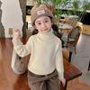 [En stock suéter de cuello alto para niñas otoño e invierno nueva ropa para niños con suéter de invierno para bebé tejido para niños