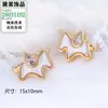 Nuevo Conjunto de Anillo y Aretes de Pegaso Unicornio Lindo Tridimensional para Mujer, Joyería de Lujo Ligero de Moda Popular, Accesorios