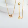 Collar de Cadena Fina Seiko Bv Oro Full Diamante Cintura Pequeña Cadena para Clavícula de Celebridad de Internet Gargantilla Simple de Circonita Oro Rosa Colgante para Mujer