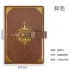 Caja de Regalo Set de Cuaderno de Contraseñas Transfronterizo A5 Libreta de Registro para Reuniones de Negocios de Oficina Diario Retro con Logo Imprimible