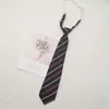 Estilo Japonés Rayas Simples h Marca Roja Dorada Corbata Mismo Estilo jk Uniforme Gratis Hermana Real Escuela para Uniforme de Soltero Preppy