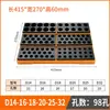 Caja Organizadora de Brocas y Fresas para Accesorios CNC Er16 20 25 32 Pinzas U Broca C32 Portaherramientas de Torneado de Agujero Cuadrado