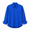 Yidao Vintage 2026 Outono Novo Estilo Japonês Camisa Casual Solta de Cor Sólida com Manga Longa, Gola Reversível e Bolsos Triangulares